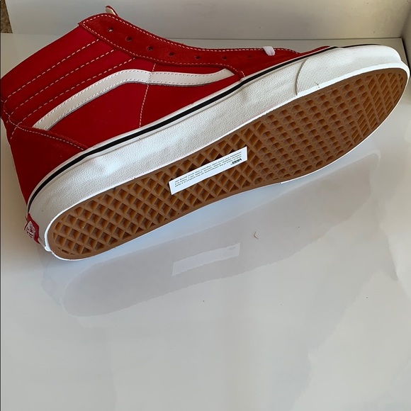 Vans Sk8 Hi Racing Red/ True White - Picture 5 of 5